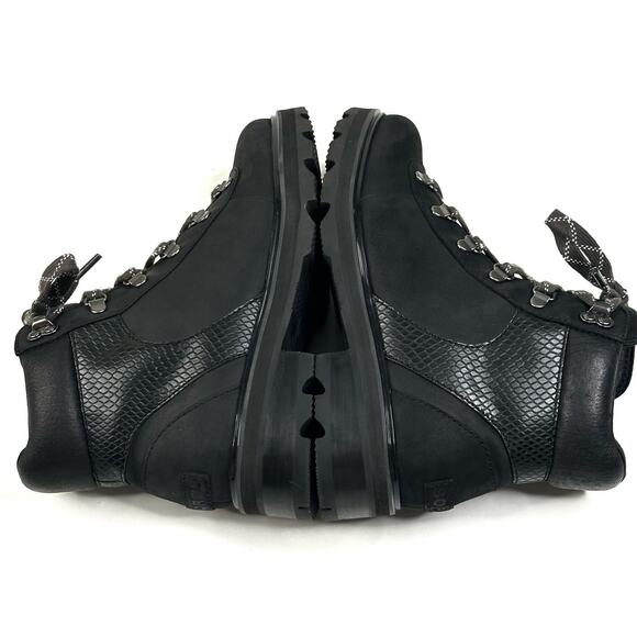 SOREL Lennox Womens Waterproof Black Leather Hiker STKD Boots Size 9 New $190 - Picture 5 of 10